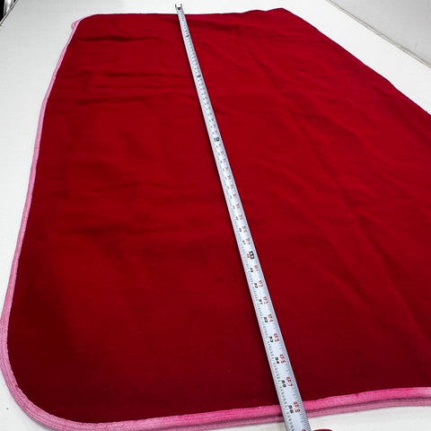 Vintage 60s Sand-Knit Wisconsin Badgers Wool Stadium Blanket W Logo Red