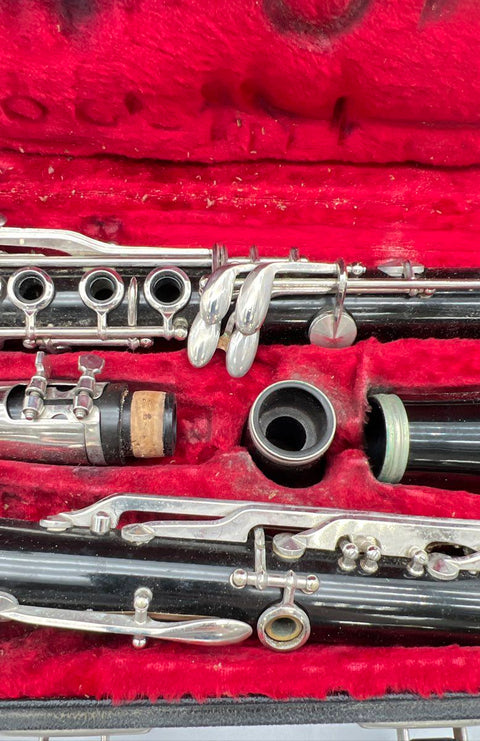 Vintage Normandy Bb Clarinet Wood Intermediate Instrument with Hard Case