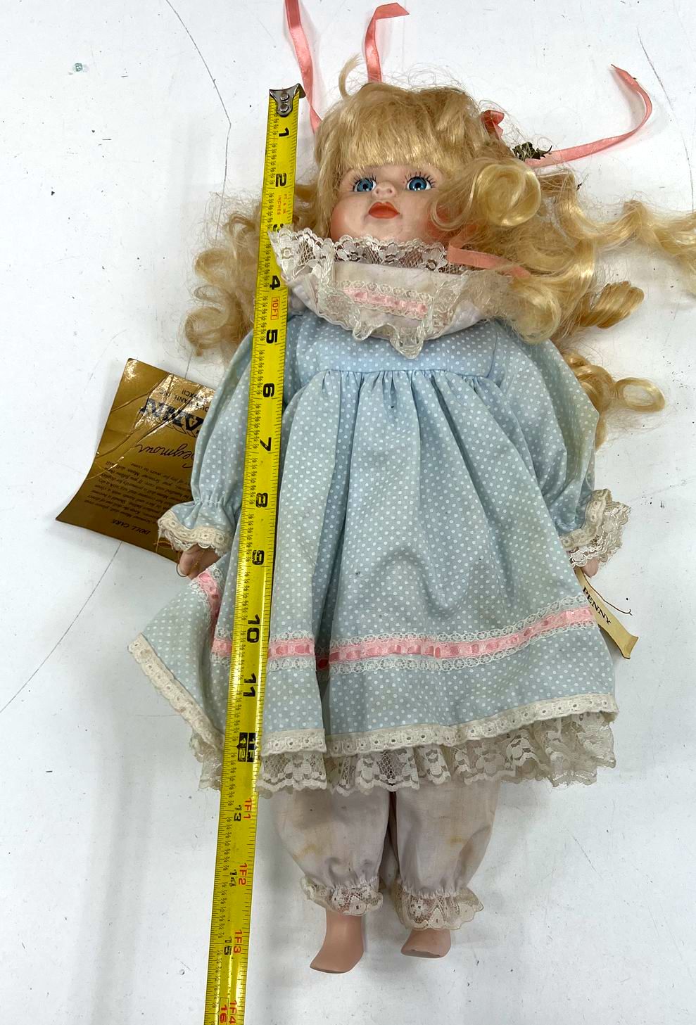 Seymour Mann 1992 Doll + Porcelain Clown Lot of 3 Vintage Collector Dolls