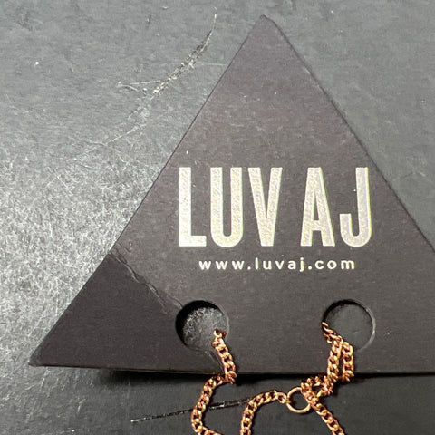 Luv AJ Rose Gold Tone Y-Drop Necklace NWT