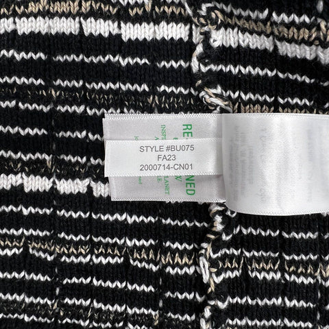 J. Crew Women's Black White Plaid Cotton Cardigan Gold Buttons Sz 2X NWT