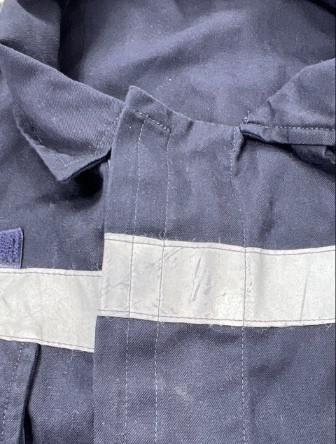 Y2K Fecsa French Navy Marine Nationale Reflective Work Coveralls Jumpsuit M