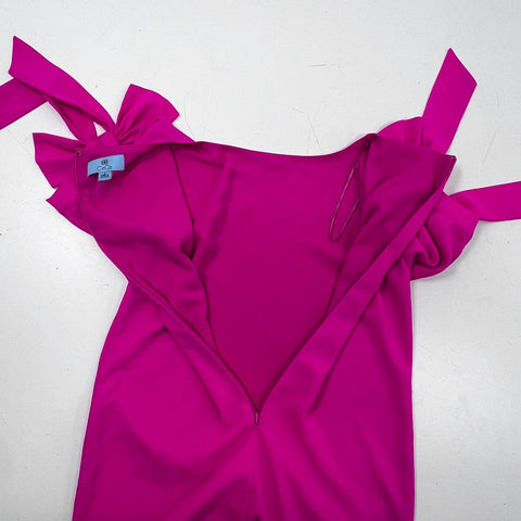 CeCe Women's Fuchsia Pink Bow Tie Sleeve Shift Dress Size 2 NWT