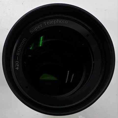 420-800mm f/8.3 Super Telephoto Zoom Lens Manual Focus T-Mount w/ Case