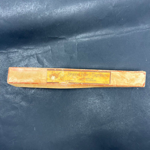 Vintage Johannes Adler German Wood Soprano Recorder 2-Piece Woodwind Instrument