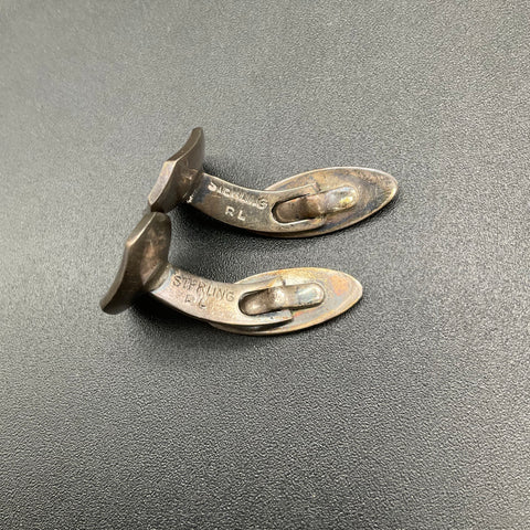 Vintage RL Denmark Sterling Silver 925 Mid Century Modern MCM Cufflinks 11.5g