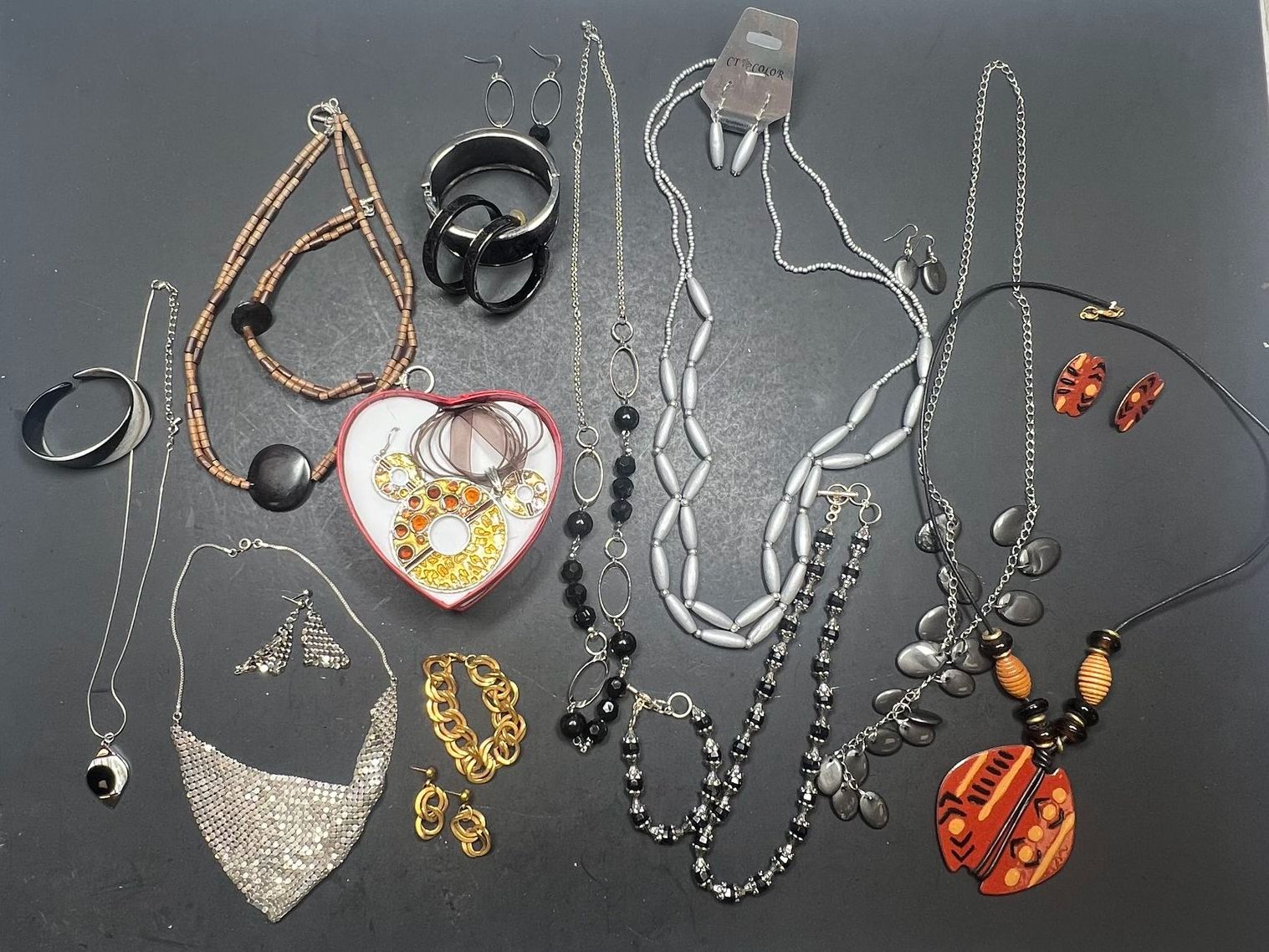 Lot of 11 Jewelry Sets Complimentary Necklace Earrings Styles Vary