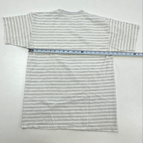 Vintage 80s Nebraska Huskers Striped Single Stitch T-Shirt Miller USA Sz L