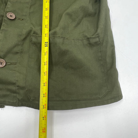 Vintage 10-X Green Canvas Padded Recoil Hunting Shooting Field Jacket USA