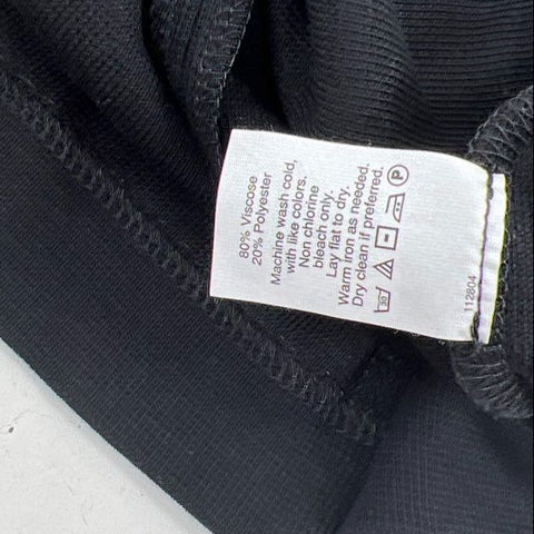 Madewell Women's Black Ribbed Column Knit Midi Skirt Size M NWT