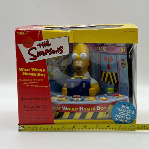 Tiger Electronics The Simpsons What Would Homer Do? Electronic Trivia Game NIB