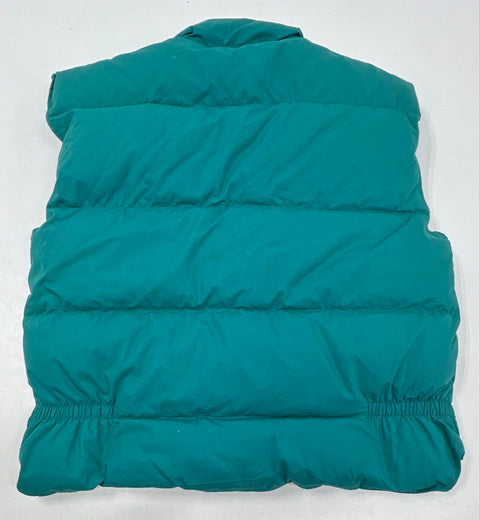 Vintage 90s Key Dutch Harbor Gear Men's Teal Down Puffer Vest Quilted Sz L