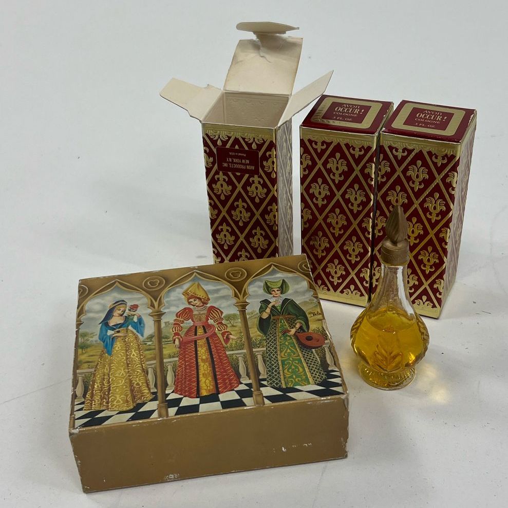 Avon Vintage Collectible Mini Travel Size Fragrance Perfume Lot Opened Box