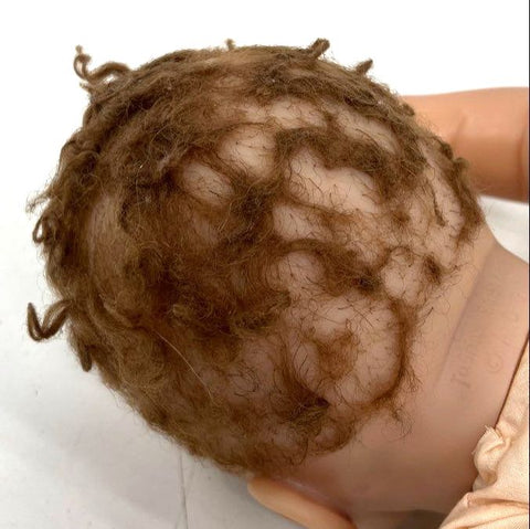 Lifelike Reborn Style Baby Doll Vinyl & Cloth Body Blue Eyes For Parts Repair