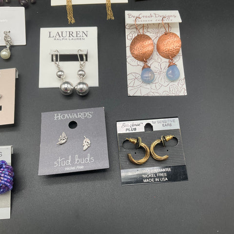 Lauren Ralph Lauren Lia Sophia C&C California Earrings Jewelry Lot of 12 Pairs