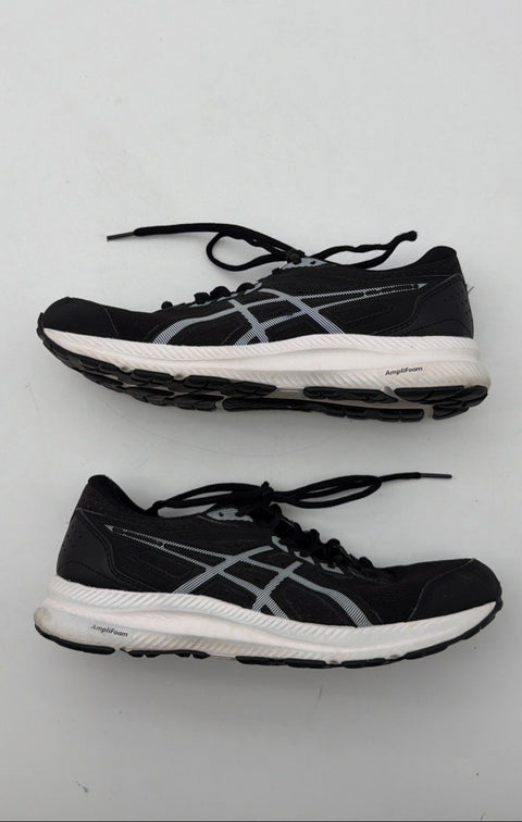 Asics Gel-Contend 8 Black White Women's Running Shoes Size 9