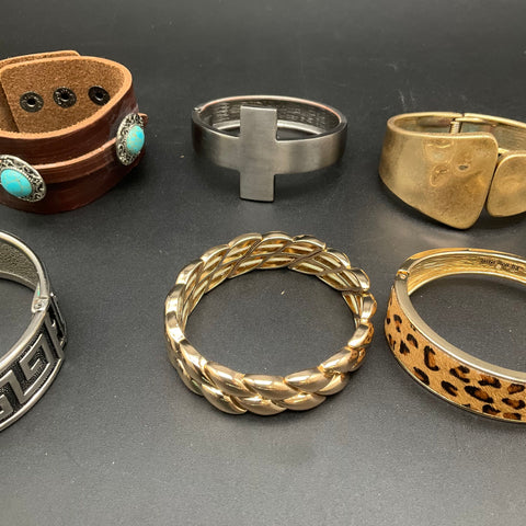 Nine West Vintage & Modern Jewelry Lot of 12 Bracelets Cuffs Bangles Beaded