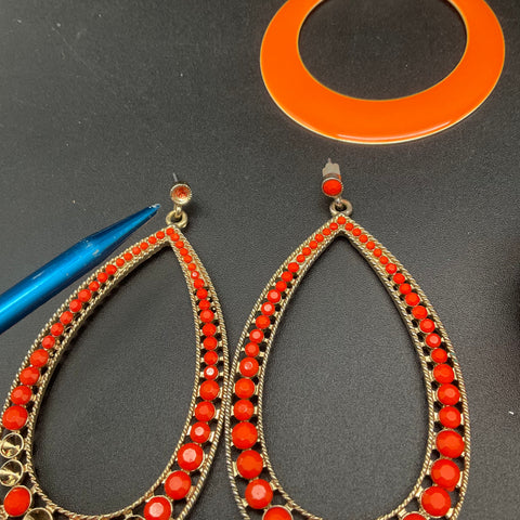 Statement Jewelry Lot 9 Pcs Bohemian Beaded Necklaces Dangle Earrings Bracelet