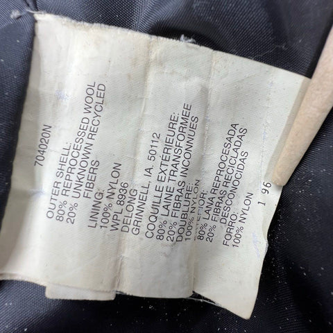 Vintage 90s DeLong Wool Leather Sleeve Varsity Letterman Jacket USA Made Sz XL