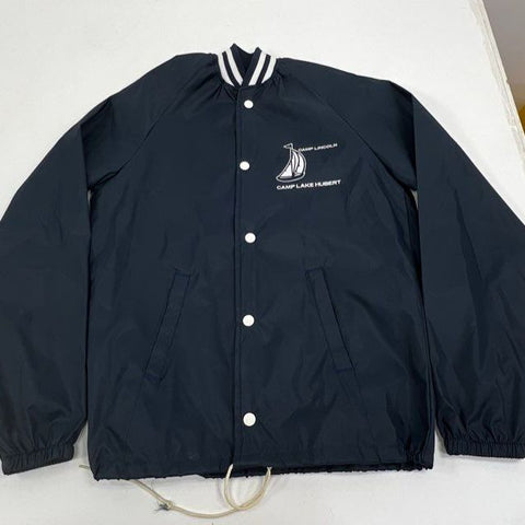 Vintage 80s Chalk Line Camp Lincoln Hubert Coach Jacket Made in USA Sz S