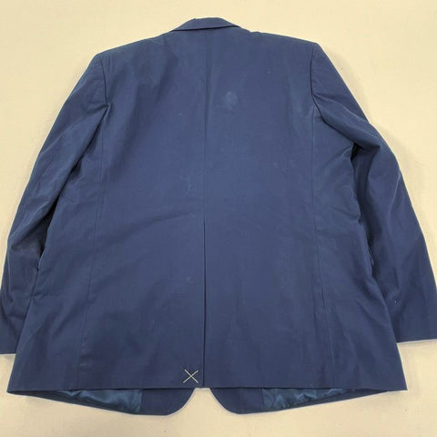 Norman Rockwell Navy Cotton Blend Blazer Sport Coat Jacket Men's 48R NWT