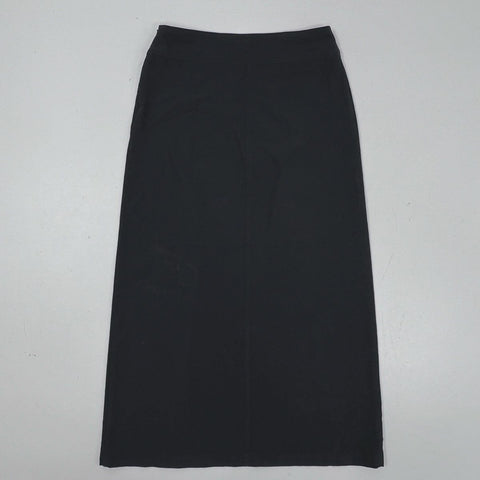 Patagonia Women's Black Maxi Skirt Front Slit Side Zip Style 58670 Size 2