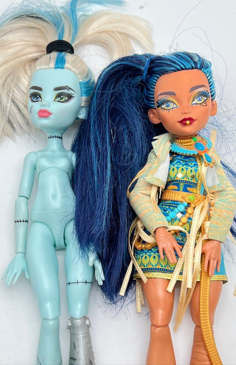 Monster High Doll Lot Mattel Frankie Stein and Cleo de Nile 2 Pieces 2021