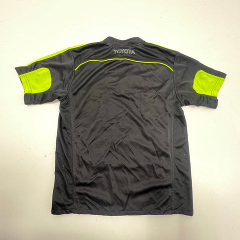 Adidas Men's Munster Rugby 2011 2012 Away Jersey Shirt Black Green Toyota