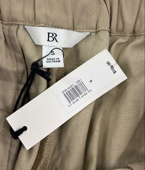 Banana Republic NWT Tan Pull-On Wide Leg Crop Tencel Pants Women's S