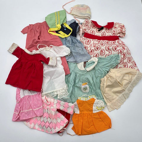 Vintage Doll Clothing Lot Mixed Dresses Outfits Approximate 35 Pieces 1.5 lbs
