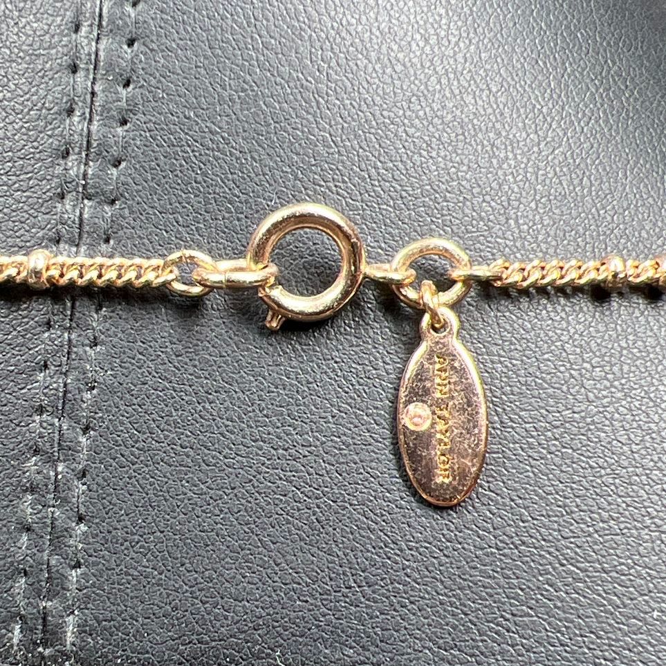 Ann Taylor Rhinestone Rose Gold tone Necklace