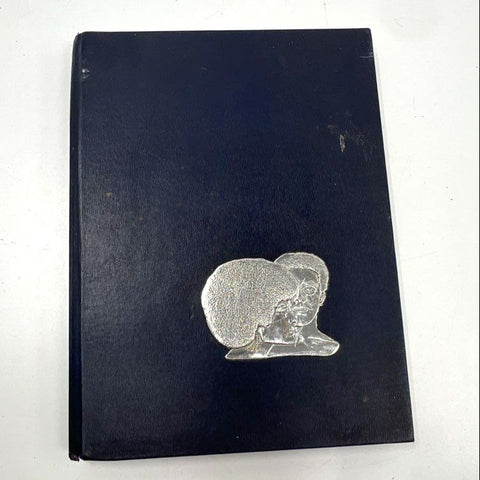 Vintage 1972 High School Yearbook African American History Afro Metal Emblem