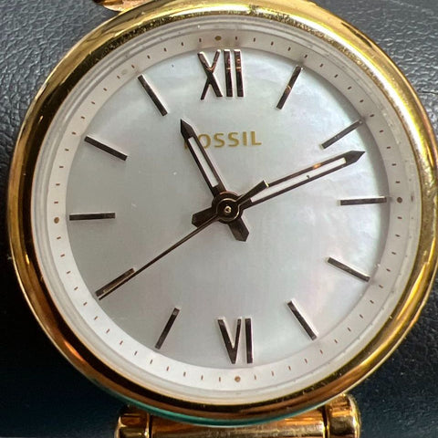 Fossil ES4433 Analog Gold tone Watch New Battery