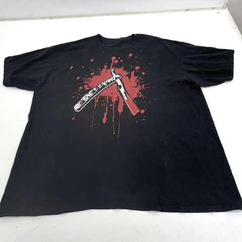 Vintage 2007 Sweeney Todd Demon Barber Movie Promo T-Shirt Double Stitch Sz XL