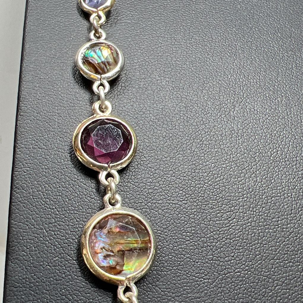 Anne Klein Abalone Chain Necklace