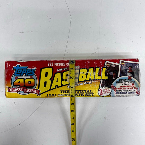 Baseball Card Lot 1991 Topps Official Complete Set 792 Cards See Photos