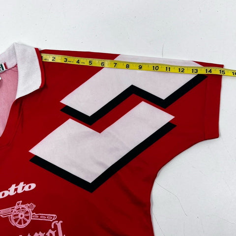 Vintage 90s Arsenal FC Lotto Soccer Jersey Made in USA Number 13 Sz S