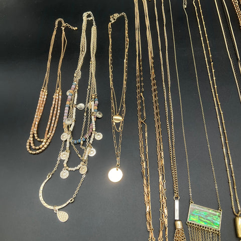 Talbots & Modern Statement Tassel Pendant Necklace Jewelry Lot of 12
