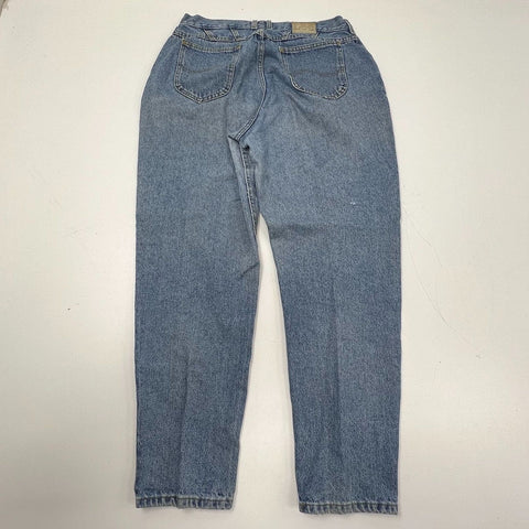 Vintage 90s Lee Light Wash High Rise Tapered Leg Mom Jeans Women's 31