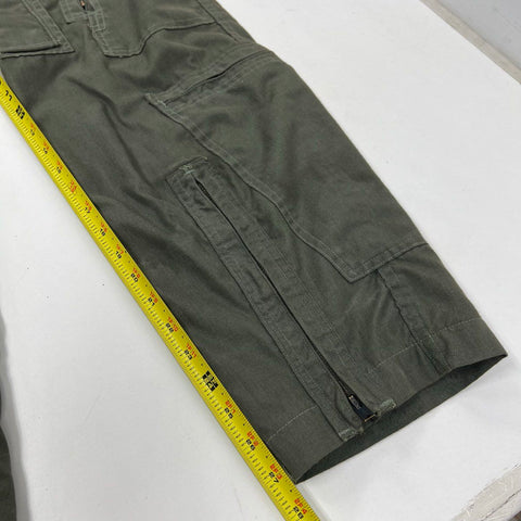 Vintage 80s US Military USAF 27/P Flyers Coveralls Sage Green Nightwatch 38R