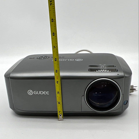 Gudee LED Home Theater Projector Dual HDMI USB VGA 145W Gray Tested