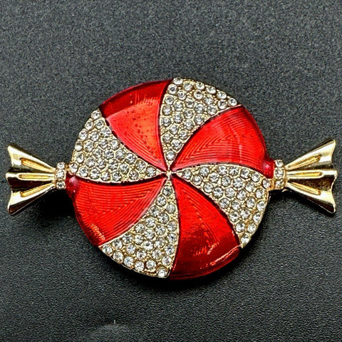 Vintage Christmas Brooch Pin Lot of 9 Rhinestone Enamel Liz Claiborne Gerry's