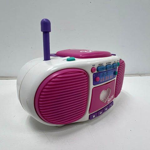 Vintage 1999 Barbie Dance With Me Talking Boombox CD Player Radio KIDdesigns