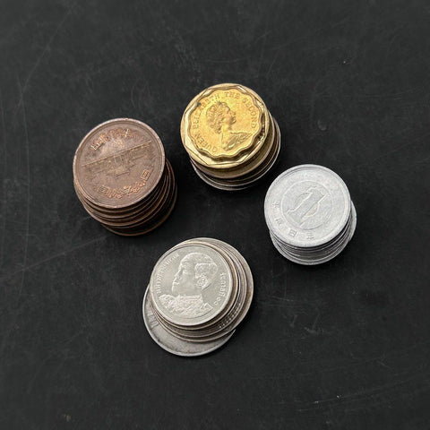 Foreign Coin Lot Japan India Hong Kong Singapore 29 Pieces Mixed Era