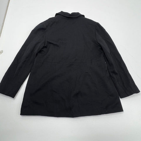 Vittadini Black NWT Longline Zip Front Coat Jacket Women's XL