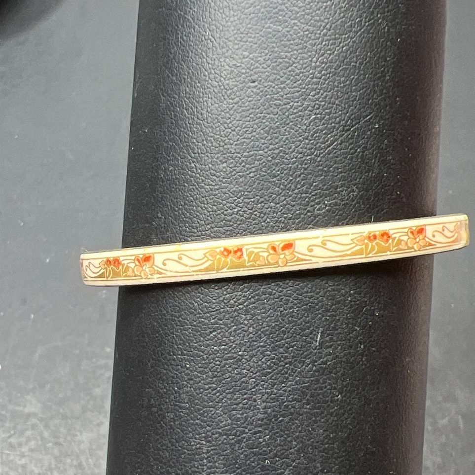 Michaela Frey Enamel Floral Bangle Bracelet