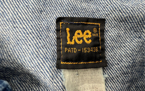 Vintage 70s Lee Riders Cut Off Denim Trucker Vest Sz 44 Made in USA
