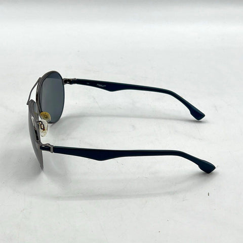 Flexon Sun Men's Aviator Sunglasses Frames Gray Gunmetal Navy Blue Memory Metal