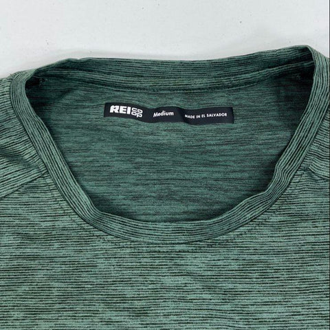 REI Co-op Lot of 2 Active T-Shirts Space Dye Athletic Hiking Tee Sz M