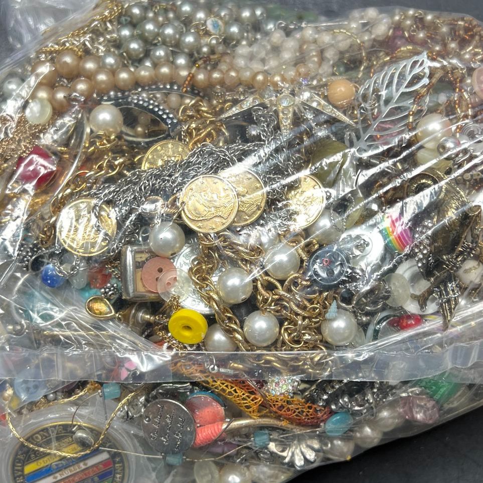 5 Lbs Broken for Craft Costume Jewelry Grab Bag